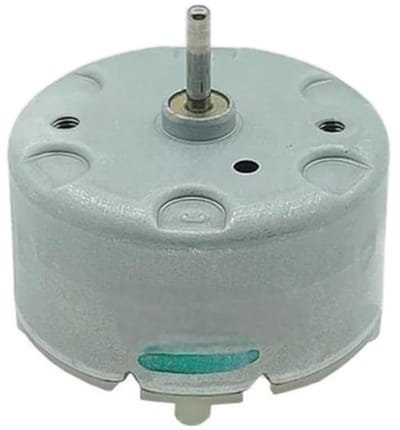 Mini Ronde Motor - Kleine Motor - Doe-het-zelf Projecten - Hoge Snelheid - 32mm Diameter - Zilver