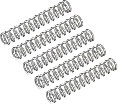 5 stuks Drukveren 304 RVS - 5mm Buitendiameter, 30mm Lengte