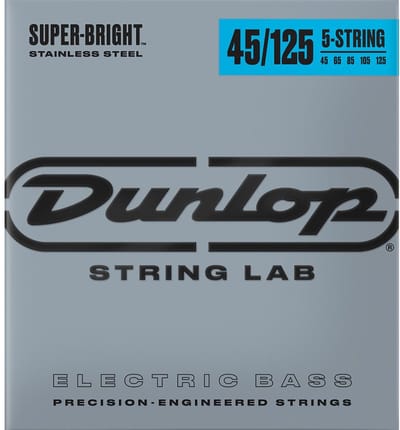 Jim Dunlop Super Bright - Basgitaarsnaren - Basgitaar - 5-Snarig - Medium - 45-125