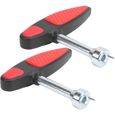 2pcs Clé à Crampons de Chaussures Ergonomique Portable Outil d'Installation et de Retrait de Clous red