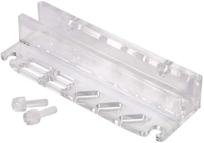 Dailygoods- Aquarium Rack - Acryl Tool Houder - Onderhoudsopslag - Pincet/Schaar - Ruimtebesparend - 14,2x2,6x5,6 cm - Aquarium Organizer