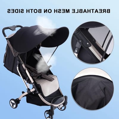 Parasol voor Kinderwagen met Universele UV-bescherming, Zonbescherming voor Kinderwagens, Geschikt voor Diverse Modellen