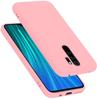 Cadorabo Hoesje geschikt voor Xiaomi RedMi NOTE 8 PRO in LIQUID ROZE - Beschermhoes gemaakt van flexibel TPU silicone Case Cover