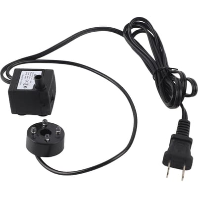 SM-016 2W Aquarium Dompelwaterpomp met 4 Kleurrijke Lichten Aquariumfilter voor Rotspartij black