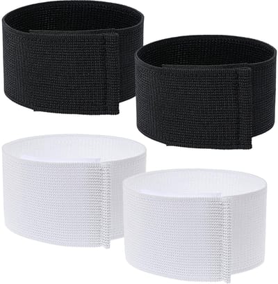 Dailygoods- Scheenbeschermerhouders Antislip - Voetbalhouders - Nylon - 4 Stuks - Voor Heren/Dames/Kinderen - 5 x 32 cm - Scheenbeschermers