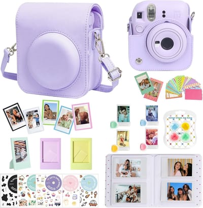 Cameratas - Reistas - Compactcamera Bescherming - Verstelbare Band - 17.9 x 14.6 x 10.6 cm - Paars