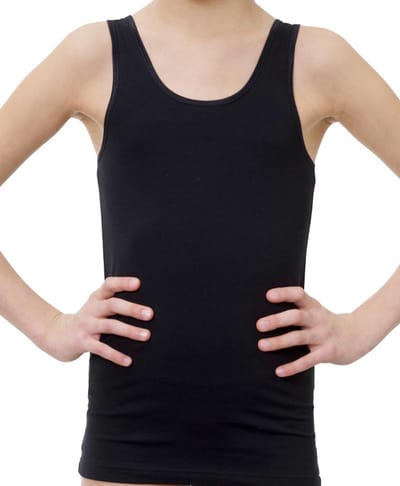 Beeren Bodywear Meisjes Hemd CO/EA - Zwart - Maat 92/98