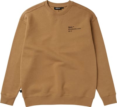 Mystic Trademark Crew Trui - 250109 - Slate Brown - M - Women
