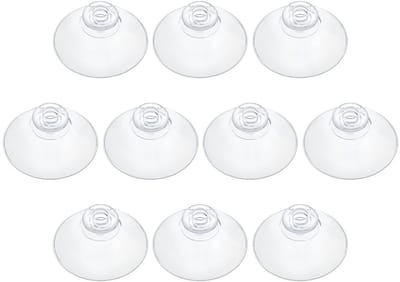 10 Stuks Duidelijke Zuignappen 1.7" van PVC voor Thuisdecoratie en Organisatie, Ideaal voor Wandbevestiging en Creatieve Projecten