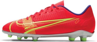 Nike Mercurial Vapor 14 Club FG/MG Sportschoenen - Maat 37.5 - Unisex - rood/geel