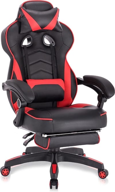 Bolt Edge Gamestoel - Zwart - Ergonomisch - Verstelbaar - Met Voetsteun
