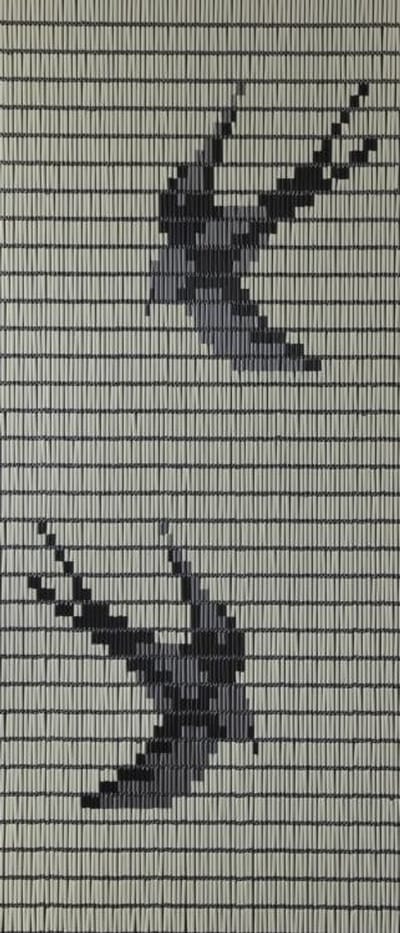 Sun-arts Vliegengordijn Zwaluwen Hulzen 210 X 90 Cm Pvc Crème