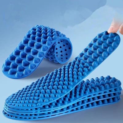 Vingerdrukbord Massage Binnenzool Verlicht voetvermoeidheid Schoenen Binnenzolen Mannen Vrouw Schoenzolen Zacht Sport Casual Schoenzool 1 Paar EU45-46 blue