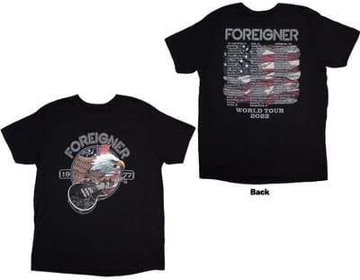 Foreigner - Eagle Heren Tshirt - S - Zwart