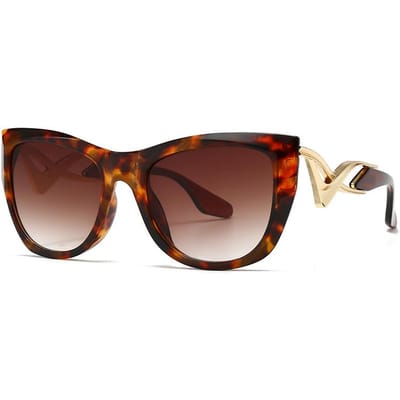 Trendy Kattenoog Zonnebril Dames Metalen Poot Retro Vintage Europees Amerikaanse Straatstijl Mode Tinten