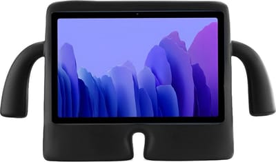 Tablethoes met Handvaten geschikt voor Samsung Galaxy A 10.1 (2016) T580 T585 | Tablet Beschermhoes voor Kinderen | Kindvriendelijke Hoesje Kids | Kinderhoes met Standaard | Zwart
