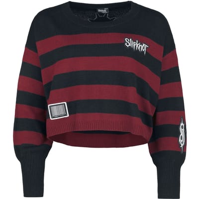 Slipknot EMP Signature Collection Dames Gebreide trui - zwart/donkerrood - L