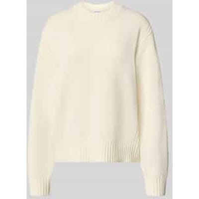 pullover in relaxed fit van katoenmix in tricotlook