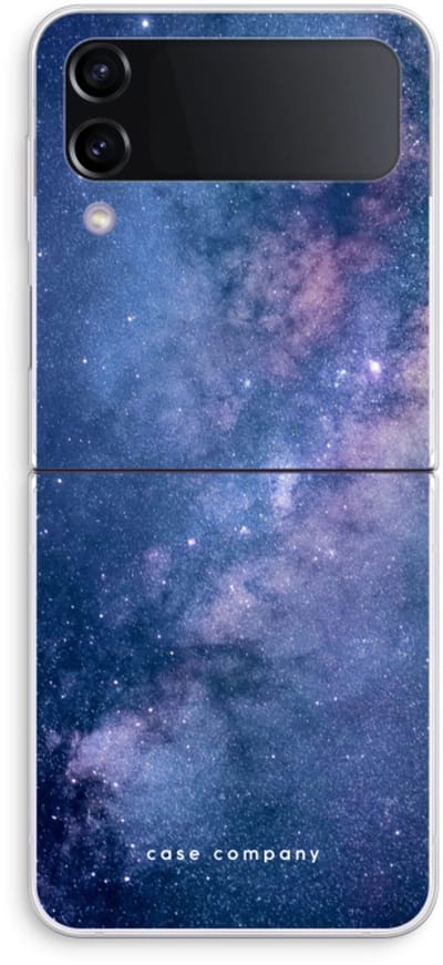 Case Company® - Hoesje geschikt voor Samsung Galaxy Z Flip4 hoesje - Nebula - Soft Cover Telefoonhoesje - Bescherming aan alle Kanten en Schermrand