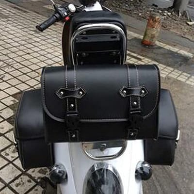 Dailygoods- Zadeltas Weerbestendig - Zadeltas Motor - Gereedschapstas - Opbergtas - 27,5 x 10,5 x 19 cm - Inclusief Bevestigingsriemen - Motorfietstas