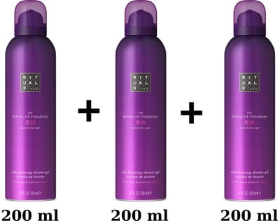Rituals The Ritual of Yozakura Foaming Shower Gel - Douchegel met witte bloemen en vanille - 3 x 200 ml