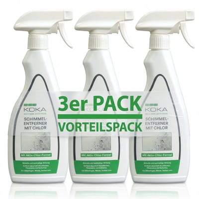 3x KOKA Schimmelverwijderaar Actief Chloor Wand Anti-Schimmel Spray Schimmelreiniger