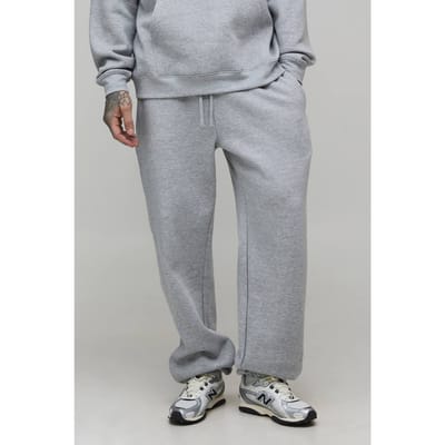 Lange Basic Oversized Joggingbroek | Grey Marl | Size Small