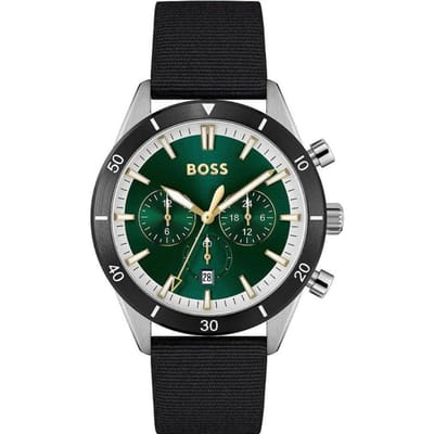 Hugo Boss 1513936 Santiago Chronograaf Herenhorloge 44 mm zwart