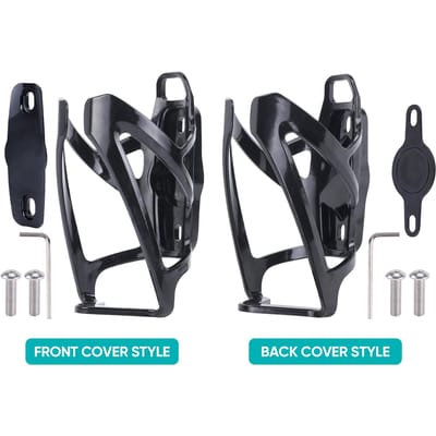 2PCS Porte-Bouteille Pour AirTag Support Vélo Espacement Universel des Trous Léger Robuste Cage à Bouteille de Vélo Pour Vélos de Montagne black