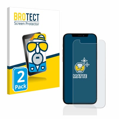 BROTECT - Screenprotector voor Apple iPhone 12 mini - Folie Beschermfolie matte 2 Stuks