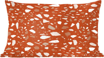 Sierkussens - Kussentjes Woonkamer - 60x40 cm - Terrazzo - Patroon - Klei