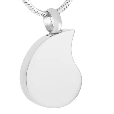 Aramat Jewels | Gedenkhangers | Stalen Ashanger Druppel | Druppel-2.5x2cm | |20mm | Staal | Volwassenen | Verkleurd niet