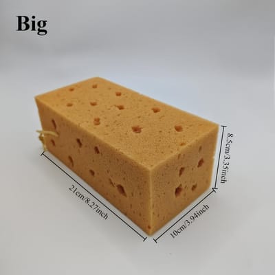 Grande Éponge Absorbante pour Lavage de Voiture Outil de Nettoyage Super Doux avec Design Nid d'Abeille Corail Pour Laver et Polir les Véhicules L