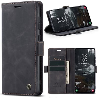 Solidenz Hoesje - Geschikt voor Samsung Galaxy S25 Edge - Urban Book - Zwart