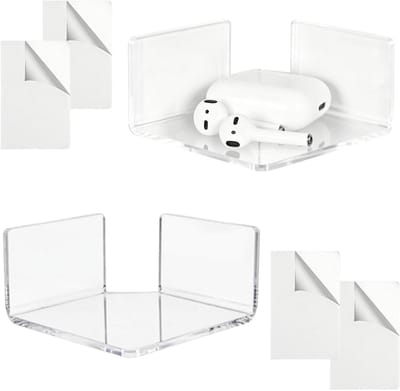 Camera Hoek Mount - Acryl Beugel - Apparaten Organiseren - Gereedschapsloze Montage - 8.5 x 8.5 x 4.5 cm - Transparant