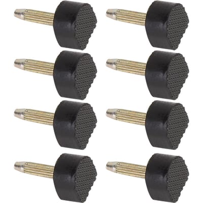 Lot de 24 embouts de rechange antidérapants pour talons hauts (10 * 10mm) black