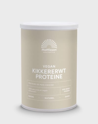 Mattisson - Erwten Proteïne Poeder - 63% Eiwit - Vegan Eiwitpoeder Kikkererwten - 400 Gram