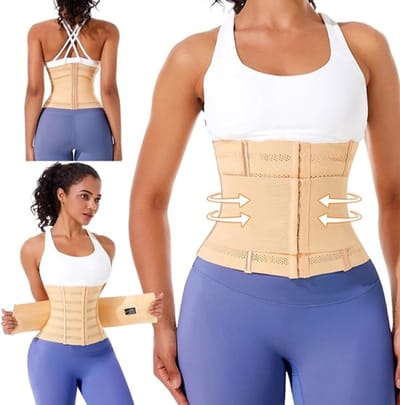 Effectieve Buikband voor Fitness en Gewichtsverlies - Taille Trainer Corset voor Mannen en Vrouwen - Ondersteuning en Vormgeving voor een Strakker Figuur (L, 64-72 kg)