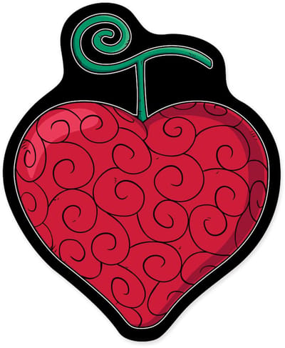 Herding One Piece Op-op Fruit Kussen 35 Cm Rood