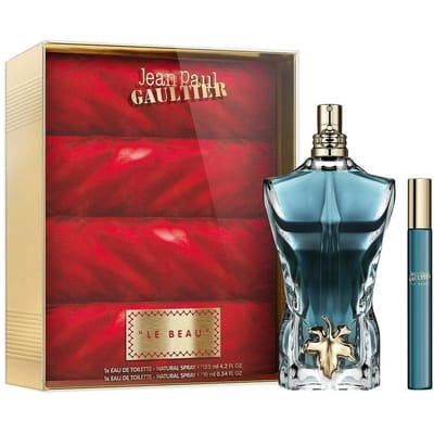 Set Jean Paul Gaultier: Le Beau, Eau De Toilette, Voor Mannen, 125 ml + Le Beau, Eau De Toilette, Voor Mannen, 10 ml