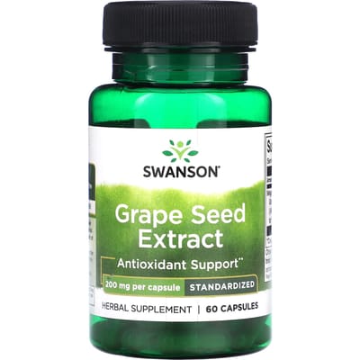 Druivenpitextract, 200 mg, 60 capsules