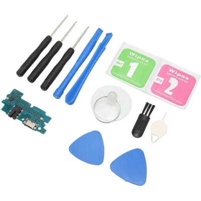 USB Oplaadpoort Flexkabel Oplaadbord Flexkabel Vervangingsonderdeel voor Samsung A30 A305F Staart black