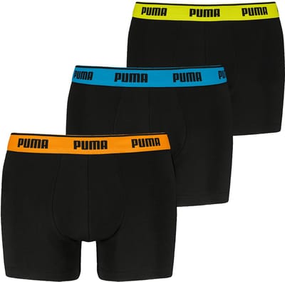 Heren Boxershort 3-pak - Everyday heren katoenen onderbroeken - Onderbroeken - Zwart Combi / S
