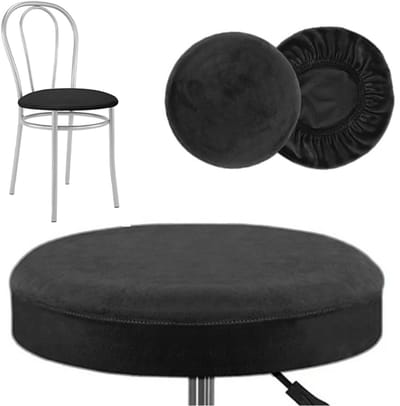 Meble odNowa - Velours Stoelhoes - Rond - Zwart