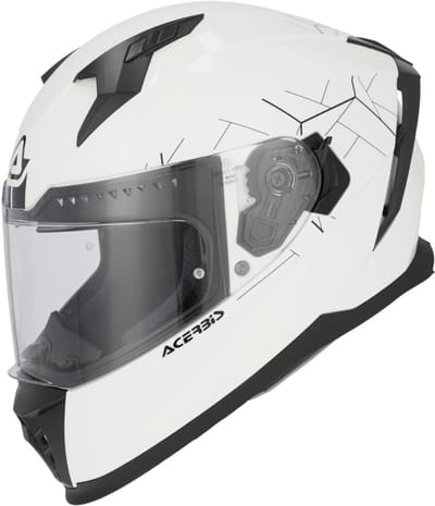 Acerbis X-Way Solid Mat Wit Systeemhelm - Helm