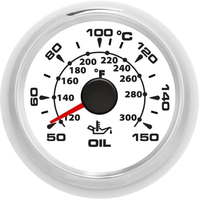 2in Digitale Olietemperatuurmeter 361 19Ohm 50 150 celsius Display 8 Kleuren Achtergrondverlichting IP67 Waterdicht