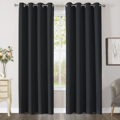 Dailygoods- Verduisteringsgordijn thermisch geïsoleerd - set van 2 - H 225 x B 140 cm - ondoorzichtig - 85% - 95% lichtblokkering - wasbaar in wasmachine - Gordijnen
