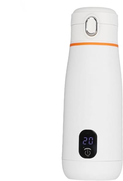 KZQ Draagbare elektrische waterkoker - oplaadbare thermosfles - reiswaterfles - LCD-scherm - 350 ml - 4400 mAh - met warmtebehoud en temperatuurregeling - geschikt voor kamperen, wandelen, kantoor en thuisgebruik.
