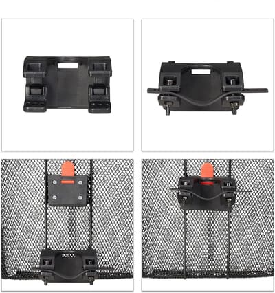 2x fietsmand voorop fiets - stuurmand - afneembaar - fietsmand stuur - metaal