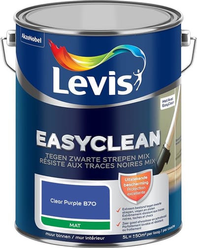 Levis - Easyclean Tegen Zwarte Strepen Mix - Clear Purple B70 - Mengverf - 5 L